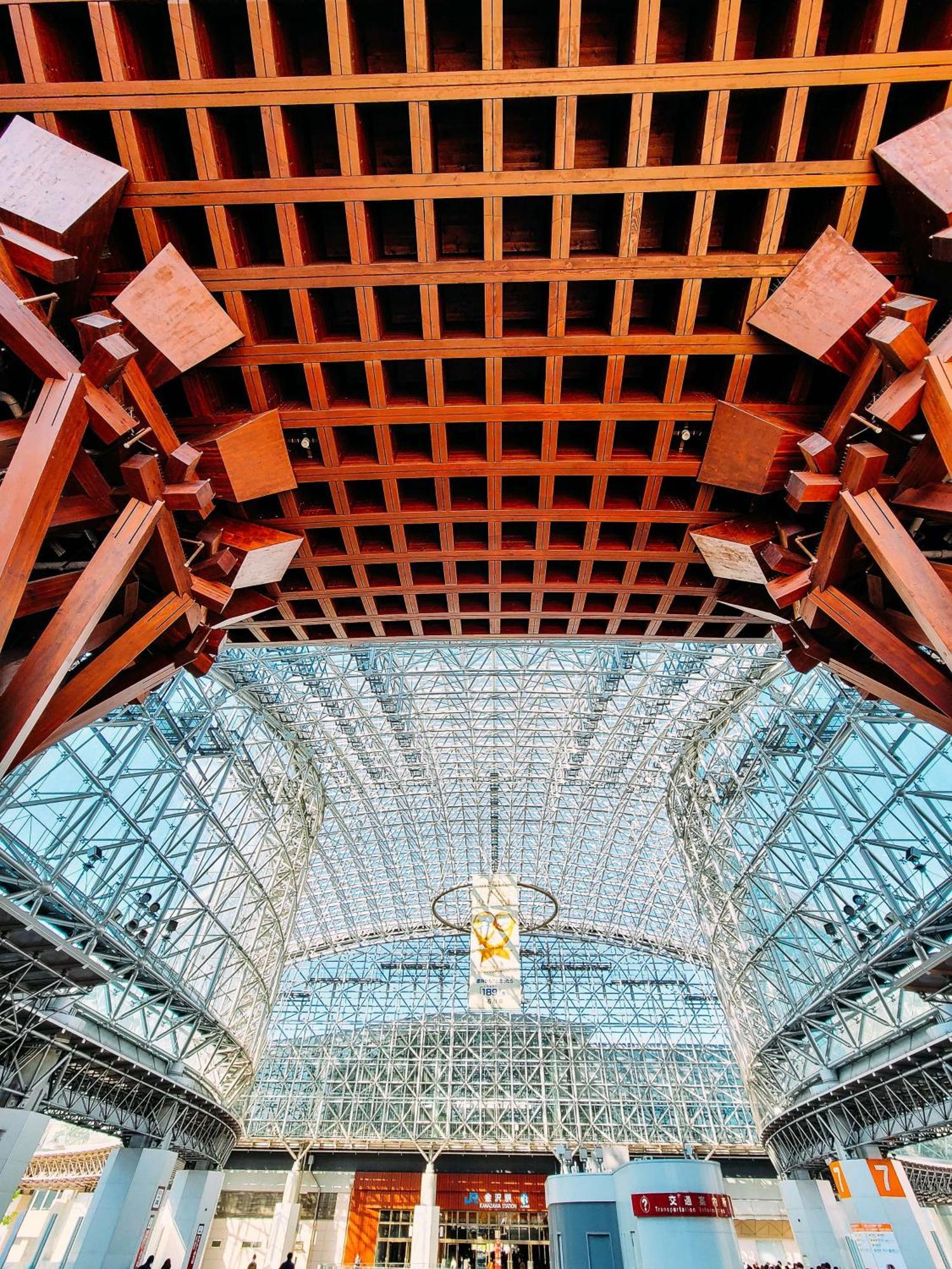 Hyatt Centric Kanazawa Exterior foto The ceiling of the main atrium